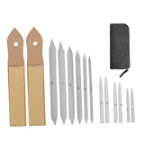 Uonlytech 15pcs Artists Pencil Sharpener Bulk Set Sketch Drawing Tools Stumps Tortillions and Sandpaper Pointer