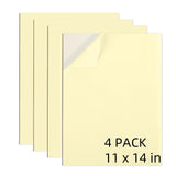 Self Stick Mounting Board 11 X 14 inch, for Cross Stitch, Photo Frame Backing (4 Pack)