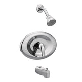 Moen Chateau Chrome PosiTemp EcoPerformance Shower Trim Kit with Showerhead, Shower Handle, and Tub Spout, Valve Required, TL2