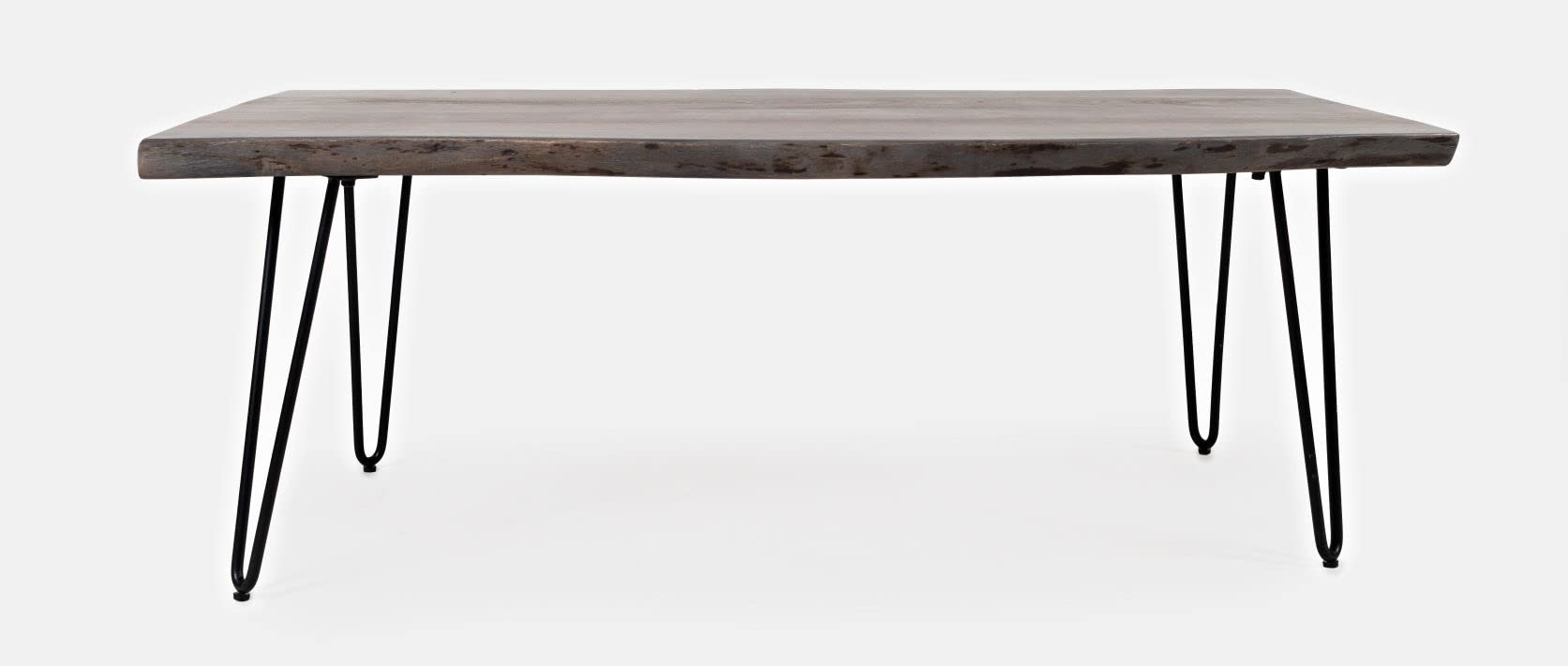 Jofran Nature'S Edge 50 Modern Solid Wood Live Edge Coffee Table, Slate