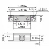Solid Stainless Steel Cabinet Door Catch,glrovazas 2Pcs Cabinet Latch Roller Catch Furniture Cabinet Door Dual Ball Tension Latc