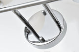 Living District Cordelia 4-Light Iron/Glass Bath Sconce In Black/Frosted White