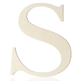Large Wooden Letters 12 Inch Paintable Wood Letter S for Wall Decor, 1/5 Inch Thick Wooden Alphabet Letters Cutouts for DIY Craf