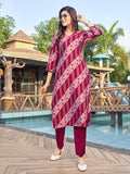 Shienzy Women'S Cotton Blend Kurta Pant Set (1600Shz Maroon M