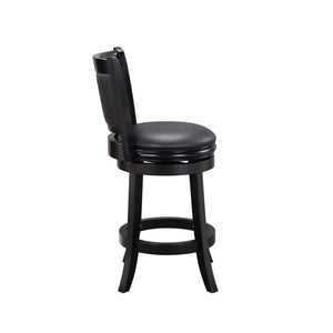 Boraam Augusta Counter Height Swivel Stool, 24-Inch, Black