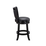 Boraam Augusta Counter Height Swivel Stool, 24-Inch, Black