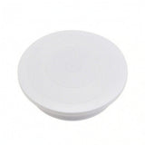 ECOMISTIQ Ceramic Sculpting Turntable Rotating Pottery Turntable Flat Top Sculpting Wheel Low Base, White