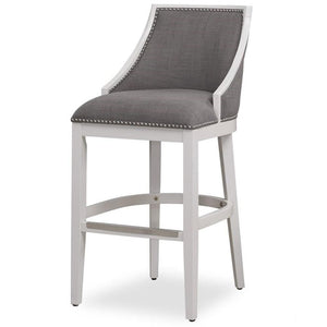 American Woodcrafters Keller 26' Stationary White Wood Counter Bar Stool
