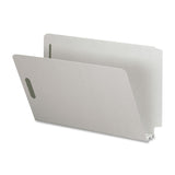 Nature Saver SP17266 End Tab Pressboard Fastener Folder,2Inch Exp,Legal,25/BX,GYGN