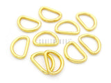 CRAFTMEMORE 3/8 or 1/2 Inch Tiny DRing Findings Metal Welded D Rings for Zipper Puller Lanyard Purse Making DIY Craft 50pcs (Go