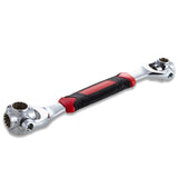 Lichamp 48-in-1 Socket Wrench, Flexible Multi Functional Dog Bone with Rubber Handle, 360 Degree Rotating Head, Any Size Standar