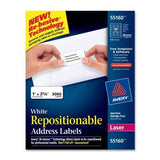 Ave55160Us Label Add Repo 30Up Wh