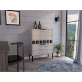 Lyrata Bar Cabinet -Living Room -Light Gray