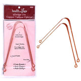 Healthandyoga Qswipe Lite Copper Tongue Cleaners (Pack Of 2) Reduces Bad Breath & Plaque, Improves Taste Flexible, Lightweigh