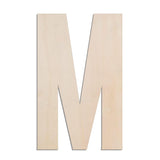 MGTECH 17 Inch Large Wooden Letter M, 1/4 in Thick Big Wood Letter for Crafts and Wall Decor