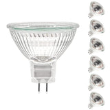 ETUOLMP MR16 Halogen Bulb 50W 12V, Durable 6 Packs High Output Halogen Light Bulbs 2 pin GU5.3 Base for Landscape Lights, Track 