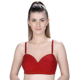Trylo Riza Bareneck 38 Red B - Cup,Red,38,B09GNK1BV7