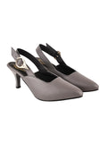 Shoetopia Side Buckle Detailed Grey Pumps For Women & Girls /Uk8-Eu41,Grey,8,B0CHVX5BXT