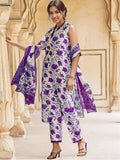 Shienzy Dupatta Set || Kurta Set || Kurta Pant Set || Ethnic Set || Sleeveless Kurta Set For Women Purple 3Xl