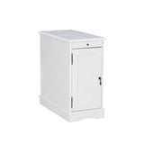 Powell Furniture Barron Accent Table, White, Small