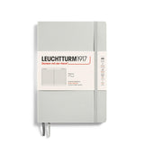 LEUCHTTURM1917 - Notebook Softcover Medium A5-123 Numbered Pages for Writing and Journaling (Light Grey, Ruled)