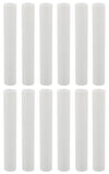 Creative Hobbies Set of 12, 6 Inch Tall White Plastic Candle Covers Sleeves Chandelier Socket Covers Candelabra Base