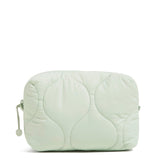 Vera Bradley Featherweight Medium Cosmetic Makeup Organizer Bag, Calm Mint