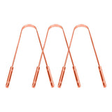 Nurpi Copper Premium Design Tongue Cleaner Pack Of 3, Durable Copper Material, Ergonomic Handle For Daily Oral Hygiene