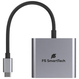 F5 SmartTech 4K - 3 in 1 Digital Multiport Hub USB C to HDMI Converter