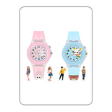 Spiky Combo Analog Watch (Pink & Blue) | 3D Cartoon Kids Watches | 7 Multicolor Glowing Led Lights With Silicone Strap | Watches