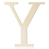 Large Wooden Letters 12 Inch Paintable Wood Letter Y for Wall Decor, 1/5 Inch Thick Wooden Alphabet Letters Cutouts for DIY Craf