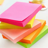 Eclet 400 Sheets Fluorescent Sticky Notes Memo Pad 5 Mixed Colors (80 Sheets Each) | Self Adhesive Bookmark & Memo Sticker | 7