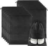 Pintor 12 Pcs Shoe Bags For Travel, Portable Shoe Bags With Clear Window, Large Drawstring Dustproof Travel Shoe Storage Bag For
