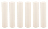 Creative Hobbies 4 Inch Tall Cream Plastic Candle Cover Sleeves Chandelier Socket Covers Pack of 6 Slip Over E12 Candelabra 