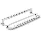 khtumeware 10-Pack 10-Inch(256mm) Polished Chrome Cabinet Pulls,Heavy-Duty Solid Handles for Kitchen Cabinets, Cupboards, Drawer