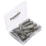 BEADIA Natural Spectrolite Teardrop Stone Beads 10x30mm 12pcs Dangle Earring Charm for DIY Jewelry Making