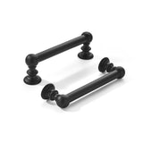 khtumeware 10 Pack 3 inch(76mm) Hole Center Black Cabinet Pulls Solid Heavy-Duty Matte Black Kitchen Cabinet Hardware for Drawer