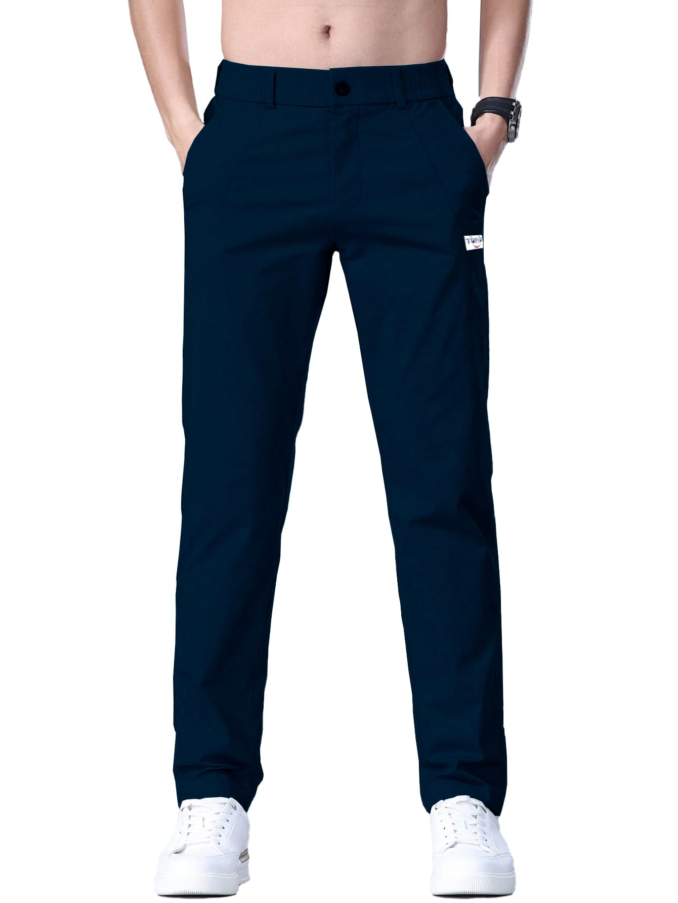 Toplot Men'S Regular Casual Pants (Men-Pant-5188-Navy-34),Navy,34,B0D76HXS4L