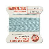 Griffin Bead Cord 100% Natural Silk Turquoise #8