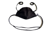 Dario Pure Cotton Surgical Face Mask 2Layer 9X7 (Qty 2) Washable Reusable Autoclave, Ot Linen Trusted By Doctors (Black)