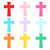 PATIKIL Paper CutOuts, Pack of 108, Bulletin Cutouts, Paper Cross Shape, CutOuts, Paper with Adhesive Dots for Classroom, DIY