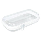 Rdttlv 7.8 4 inch Clear Hard Plastic Zipper Case,1Pcs clear zipper case,Professional-Grade Plastic Clear Zipper Pencil Case, To
