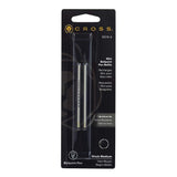 Cross Mini Ballpoint Pen Refill Leather Accessory Pens, Medium Black (85184)