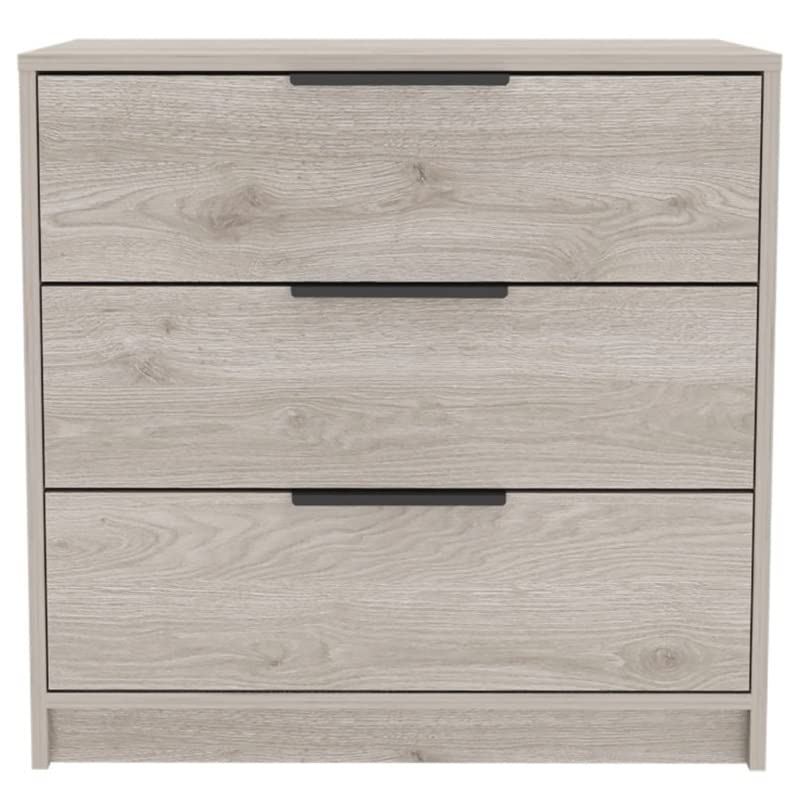 Kaia 3 Drawers Dresser -Bedroom -Light Gray
