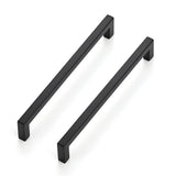Ravinte 25-Pack Black Matte Slim Square Bar Drawer Handles - 6-1/4in Center to Center Kitchen Cabinet Hardware