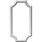 Ekena Millwork PNL12X24AS-02-CASE-2 Ashford Molded Scalloped Wainscot Wall Panel, 12 W x 24 H x 1/2 P, Factory Primed White, 2 C