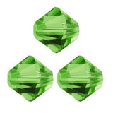 200pcs Adabele Austrian 5mm Faceted Loose Bicone Crystal Beads Fern Green Compatible with Swarovski Crystals 5301/5328 SSB515