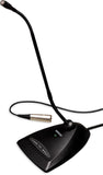 Shure Microflex MX412D/S Supercardioid Condenser Microphone, 12 Gooseneck, Desktop Base with 10 Cable, Logic Functions, Program