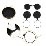 10x42 Optics Binocular Caps, Objective Lens Caps Rubber Waterproof Binoculars Protective Covers for Compact Binoculars