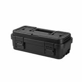 MERISHOPP Outdoor Tool Organizer Box Layered Design Large Tool Storage Box Secure Latches Portable Storage Case for Camping, Car